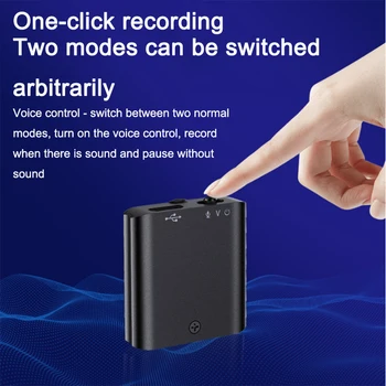 Ultra-Õhuke Professionaalne Heli Digtal Diktofon 32GB Kaasaskantav Mini Hääl Aktiveeritud Dictaphone HD Müra Vähendada Salvestus MP3 Mängija 1