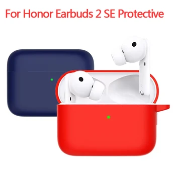 Silikoon kaitsva Puhul Huawei Honor Earbuds 2 SE Bluetooth Silikoon Kõrvaklappide Shell (Solid Color Lihtne Kõrvaklappide Puhul