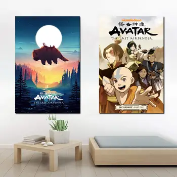 Avatar Viimati Airbender Anime Lõuend Kunsti Plakat ja Seina Art Pilt Prindi Moodne Perekond magamistuba Decor Plakatid