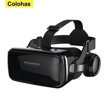 3D VR Shinecon Klaasid 4.5 - 6.7 Telefoni Gamer Töötleja Peakomplekti Kiivri Tüüp VR Prillid, Kaitseprillid Viar Video IOS Android