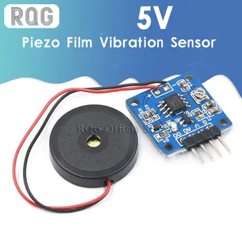 5V Piesoelektrilised Film Vibratsiooni Andur Lüliti Moodul TTL-Tase Väljund Arduino
