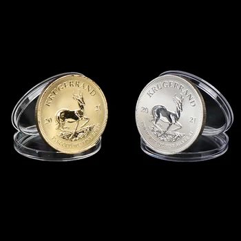 1974/1978/2021 Lõuna-Aafrika Kulla Krugerrand Mündi Kuldmünt Replica Cosplay Prop Kruger Sümboolne Väärtus Meenemünte 3