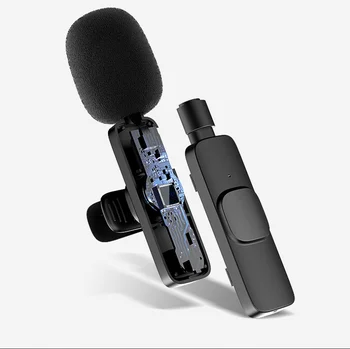 Traadita Lavalier Mikrofon, Mobiiltelefoni Mic Live Tik Tok-Video Salvestamine Müra Vähendamise Lavalier Mikrofon K8 0