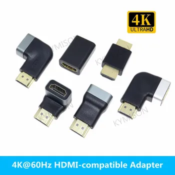4K-Liides HDMI Laiendamine Adapter, 90 ja 270 Kraadi Õige Nurga all HDMI-2.1 Meeste ja Naiste Extender Adapter