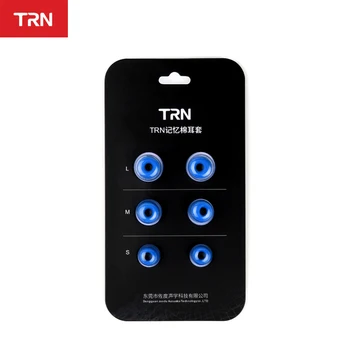 TRN 3Pairs (6tk) Kõrvaklappide Mälu Puuvill Kõrvaklapid Kroonilise Tagasilöögi Kõrvatropid PU Sponge Mälu Kõrvaklapid Eartips V90 V20 v30 eluviis kodukinosüsteemid