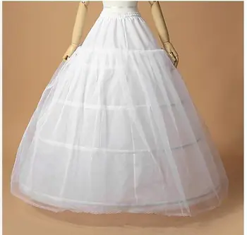3 Kõvadele Üks Kiht Tülli Crinoline jaoks Ball Kleit Pulm Kleit Valge Jupon Mariage Petticoat Laos Pulm Underskirt