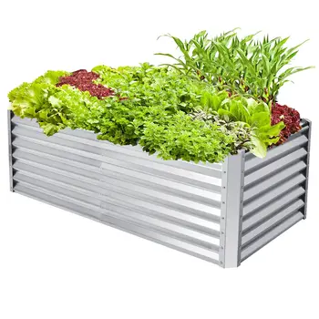 Tõstatatud Aias Voodi, Suur Metallist Planter Box Komplekt Taimsed Herb 70