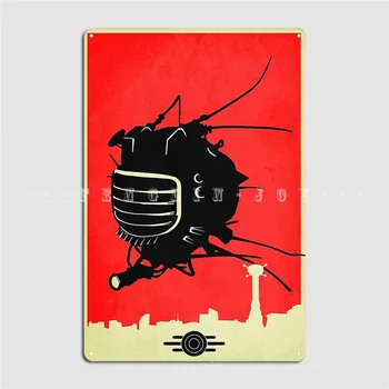 E-De Fallout New Vegas Metallist Tahvel Plakat Isikupärastatud Klubi, Baar, Klubi, Partei Laigud Tina Märk Plakat